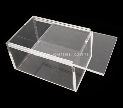 Acrylic box with sliding lid, Perspex box with sliding lid