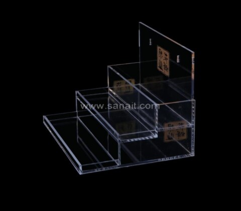 SAFD-125-1 Custom Multi Tiers Transparent Acrylic Display Stand