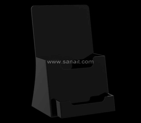 Personalized Tabletop Black Acrylic Brochure Holders