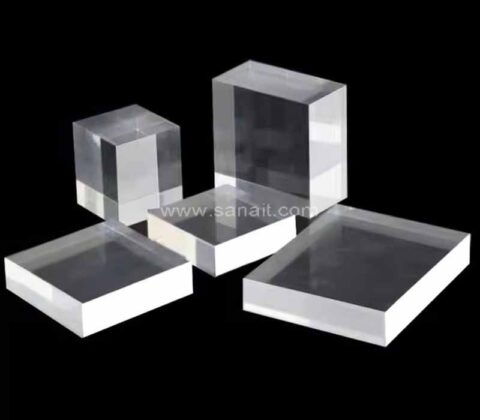 Custom Solid Clear Plexiglass Blocks